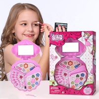 Akiaco-Palette de maquillage tout-en-un pour filles, avec miroir, maquillage pour enfants, Non toxique et lavable
