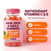 Compléments OEM en gros : Gommes de collagène pour la santé, la beauté de la peau, des cheveux et des ongles, multivitamines, 60 unités