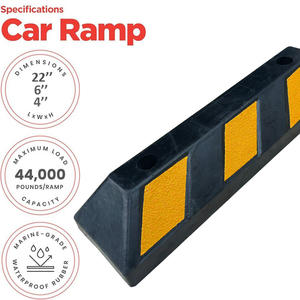 कार स्टॉपर रबर पार्किंग बम्प बंप स्टॉप रबर पार्किंग बम्प को स्‍पीड और ब्लैक 560x160x100 मिमी के साथ स्टॉप - Product Image 2