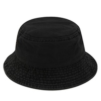 Chapeau de soleil personnalisé à large bord en denim délavé et coton, casquette plate pour la pêche