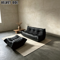 Fauteuil Caterpillar Pinwale à base sans pieds, sommet pointu, surpiqûres, entretien facile, charme rétro, pour espace de vie, direct usine