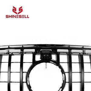 Calandre avant noire avec trou pour caméra GT GTR pour Mercedes Benz W213 Classe E E200 E300 E250 <span class=keywords><strong>E320</strong></span> E350 2016 2017 2018 - Product Image 5