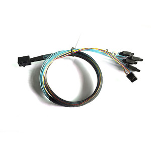 Cavo interno Mini-SAS a SATA da 1 <span class=keywords><strong>m</strong></span>, da SFF-8643 a 4x SATA - Product Image 2