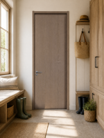 Porte intérieure TH50 en aluminium et bois, feuille de porte de 50 mm remplie de graphène, cadre en alliage d'aluminium, insonorisée et étanche pour chambre et bureau