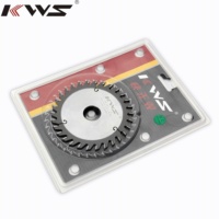 Lame de scie circulaire à rainurer réglable KWS en carbure TCT pour scie à table coulissante, 120 mm D, 24 dents, alésage plat 20 mm