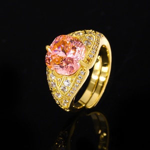 Premium Wholesale Jewelry Eco-friendly Copper 10*10mm Multicolor Cubic Zirconia Gold Plated <b>Ring</b> Bulk for Women - Product Image 6