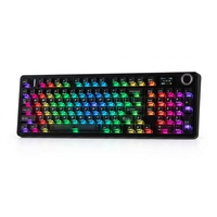 Aula F99 MAX Wireless Mechanical Keyboard Smart Screen Knob Tri-mode Creamy Keyboard Hot-Swappable RGB Backlit Custom Software