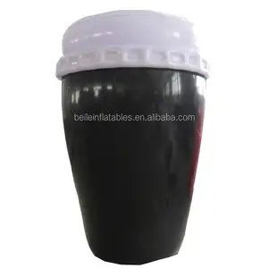 Customized size large Inflatable milk tea coffee cup