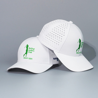 Gorra de Béisbol Personalizada de 5 Paneles con Logotipo Bordado, Perforaciones Láser, Agujeros Perforados, Impermeable, Gorra Deportiva, Gorra Trucker