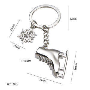 Porte-clés en métal Kung Fu Panda chinois, vente en gros, thème sport et <span class=keywords><strong>jeux</strong></span> de neige, cadeaux de mode, logo personnalisé - Product Image 4