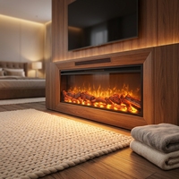 Cheminée électrique murale avec flamme LED, chauffage, télécommande, décoration moderne pour la maison, fournisseur de cheminées