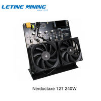 Nerdoctaxe Rev3 12T 240W SHA256 Plastique Bitcoin Solo Loterie Mineur Bitaxe Nerd Chanceux