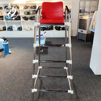 Chaise de sauvetage épaisse en acier inoxydable 304 de haute qualité 2026, tabouret haut, échelle de piscine, équipement de sauvetage, arbitre WATER CROWN SG01 AC 110/220V