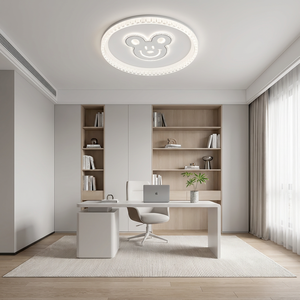 Sevimli Yuvarlak Avize, Daire Tadilatı İçin 3 Renk Değiştirilebilir Armatür, Kolay Kurulum, Çok Aranan İç Mekan Lambası - Product Image 1