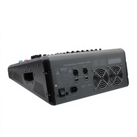 Consola de Mezclas Multifuncional Específica para Escenario PRO-860D con Reproducción USB, Auriculares y 4 Amplificadores Integrados