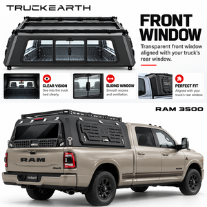 Cubierta Rígida de Aleación de Aluminio para Camioneta TE RAM 3500, Cubierta Multifuncional para Camioneta, Ideal para Camping y Carga Diaria - Product Image 1