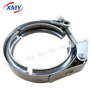 Collier de serrage V-Band XMY 38-152 mm en acier inoxydable pour tuyaux d'échappement de voiture - Product Image 1