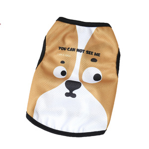 Gilet respirant d'été pour animaux de compagnie, imprimé dessin animé, vêtements amusants pour chiens et chats - Product Image 5