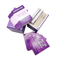 Jeu de cartes de luxe personnalisées avec logo imprimé et séparateurs pour adultes