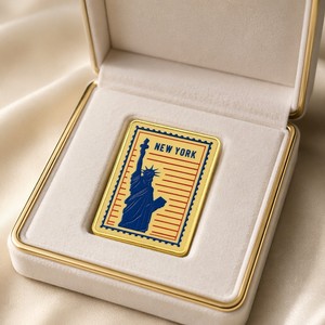 Estampado de la Estatua de la Libertad de Nueva York, Personalizado, de Primera Calidad, Moderno, Vintage, Urbano, de Metal, para Coleccionismo, Recuerdo, Esmalte - Product Image 2