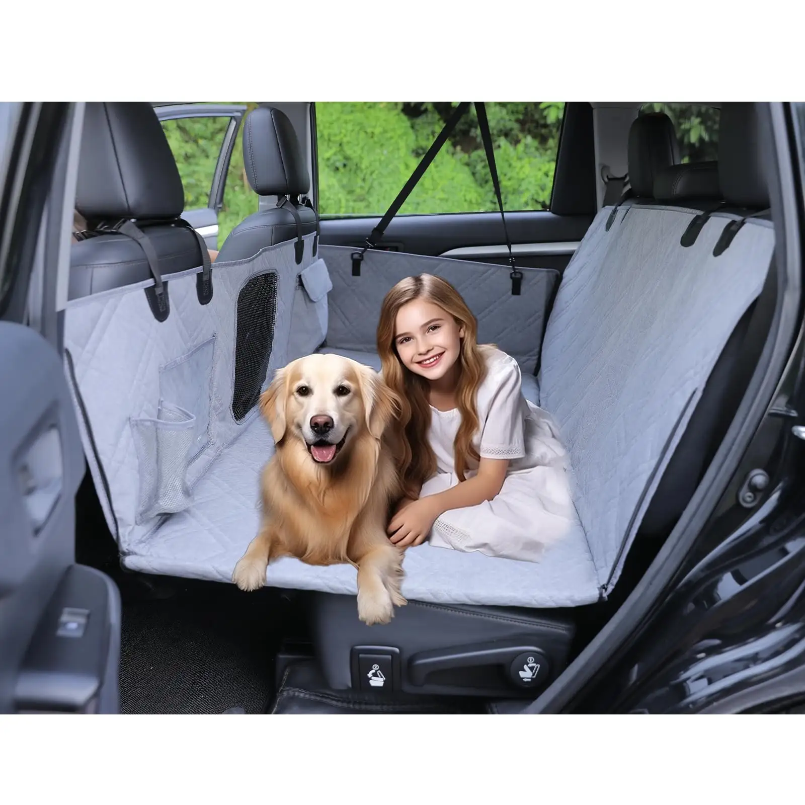 Amazon Hot Sale Low Price Pets Car Seat Cover Dog Back Seat Cover Waterproof Pet Travel Dog Seat Cover With Strong Hard Bottom