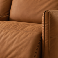 Canapé d'angle moderne en cuir véritable avec fonction de relaxation électrique, console tactile, USB et recharge sans fil