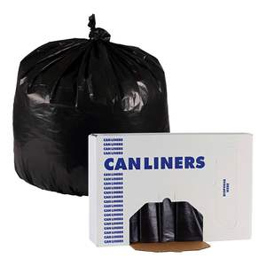 Sacs poubelles industriels Boardwalk 30 gallons, 0,65 mil, 30 x 36, noirs, 200/carton, faible densité linéaire pour sacs poubelles domestiques - Product Image 2