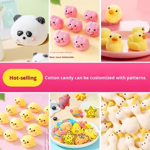 Coniglio di carota nuvola di Marshmallow piccola anatra gialla decorazione di torta commerciale a forma di cartone animato di celebrità - Product Image 2