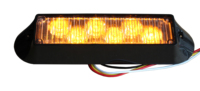 Luz de Advertencia LED Estroboscópica de 12V y 3 LED, con Certificación CE y SAE, para Montaje en la Superficie de la Parrilla o el Tablero de Vehículos de Emergencia