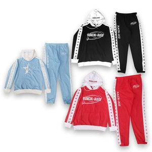 Venta al por mayor de encargo de alta calidad de poliéster hombres sudadera traje de diseño en blanco sudaderas con capucha - Product Image 1