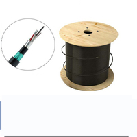 Cable de fibra óptica GYFTA53 Cables de fibra bajo tierra para exteriores G652D Cable óptico para exteriores de 6 núcleos GYFTA53