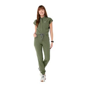 Tuta di nuova moda senza maniche con colletto con cerniera in piedi - Product Image 2