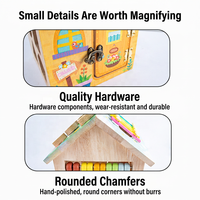 Casa de Actividades Montessori de Madera, Tablero Multifuncional, Juguete Sensorial, Juguete de Aprendizaje Preescolar, Habilidades Motoras Finas, Educativo para Niños