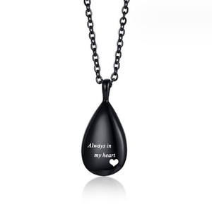 Kalung Abu Hewan Peliharaan Cinta Abadi dengan Ukiran Kutipan Perhiasan Kenangan - Product Image 1