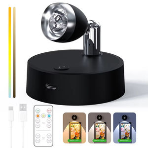 Hot Selling Battery Operated <b>Wall</b> Mounted RGB <b>Remote</b> <b>Control</b> Dimmable LED Spotlight with 3000K-6000K Color Temperature - Product Image 6