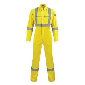 Factory OEM cotton flame retardant clothing safety workwear industrial