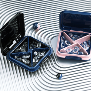 Portable 4 Slots Pill Medicine Box Holder Storage Organizer Container Case Pill Box Splitters Travel Pill Box
