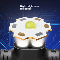 Lampes frontales de camping portables super lumineuses, étanches, rechargeables, LED, faisceau réglable, longue autonomie, induction magnétique puissante 5