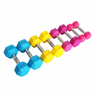 Fitness-Gewichte <span class=keywords><strong>Hantel</strong></span> Sechseckige Gummi-<span class=keywords><strong>Hex</strong></span>-Hanteln Sets - Product Image 4