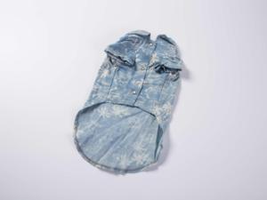 Camisa Hawaiana para Mascotas, Estilo Moderno, Transpirable, de Algodón y Lino, con Estampado de Palmeras, <span class=keywords><strong>Ropa</strong></span> Casual de Playa para Perros y Gatos - Product Image 2