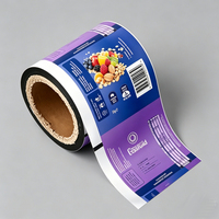Film plastique souple laminé imprimé sur mesure de qualité alimentaire pour emballage de lait, film en rouleau pour sachets, matériau d'emballage pour pochettes