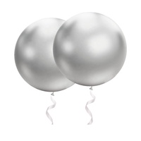 Ballons en latex métalliques chromés géants de 36 pouces, épais et ronds, pour décorations de mariage, d'anniversaire et de fête, fournisseur de ballons