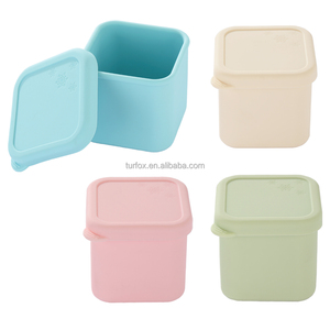 Moule à glaçons en silicone réutilisable, écologique et durable, avec logo personnalisé, 5 oz, forme carrée, qualité alimentaire, outils pour la crème glacée - Product Image 1