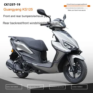 Kit d'amélioration pour scooter : Pot d'échappement de moto en acier au carbone KS125 modifié avec protection antichute avant et arrière - Product Image 5