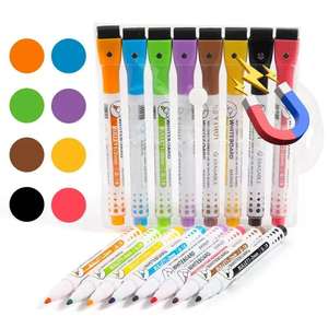 Offre d'usine : Marqueur magnétique effaçable à sec pour tableau blanc, 8 couleurs, grand volume, pas cher, pour l'école et la famille - Product Image 2