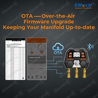 Alat HVAC Elitech MS-100 Pengukur Manifold Digital Cerdas dengan Pembaruan Firmware OTA yang Dikontrol Aplikasi