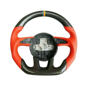 Volante de fibra de carbono de 40 mm de diámetro interior para Audi Q3 Q4 Q5 Q7 Q8 A1 A3 con logotipo personalizable. - Product Image 2