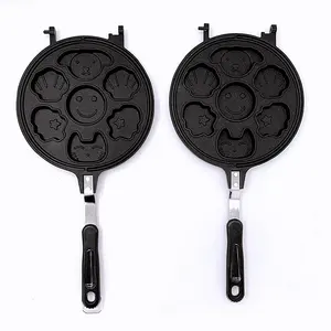 Egg Frying Pan Double-sided Pancake Maker For Kids Griddle Pan Nonstick Animal Pancake Maker Mini Pancake Mold Pan