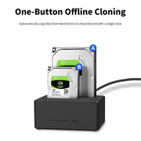 Station d'accueil pour disque dur externe USB 3.0 vers SATA double baie pour 2.5 3.5 pouces SATA I II III HDD SSD