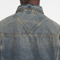 Veste en jean ZM-1431 pour homme, 100% coton, avec impression printemps, fermeture éclair de qualité supérieure, logo personnalisé